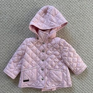 Pink Quilted Baby Barn Jacket - Ralph Lauren